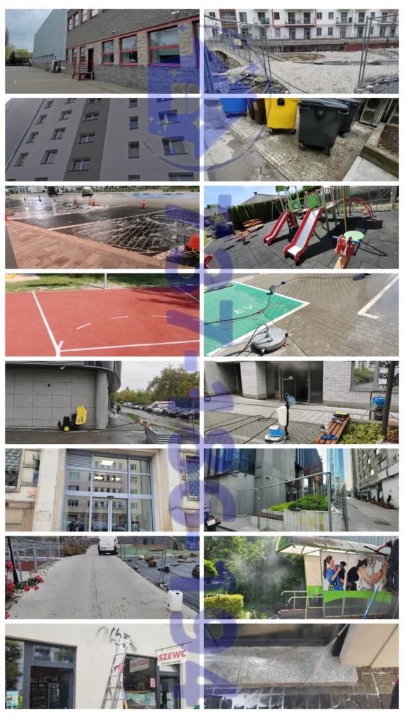 Czyszczenie budynków i chodników