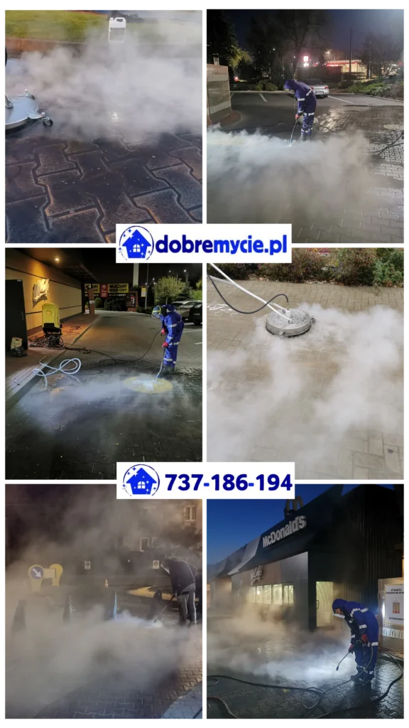 Mycie ciśnieniowe gorącą wodą